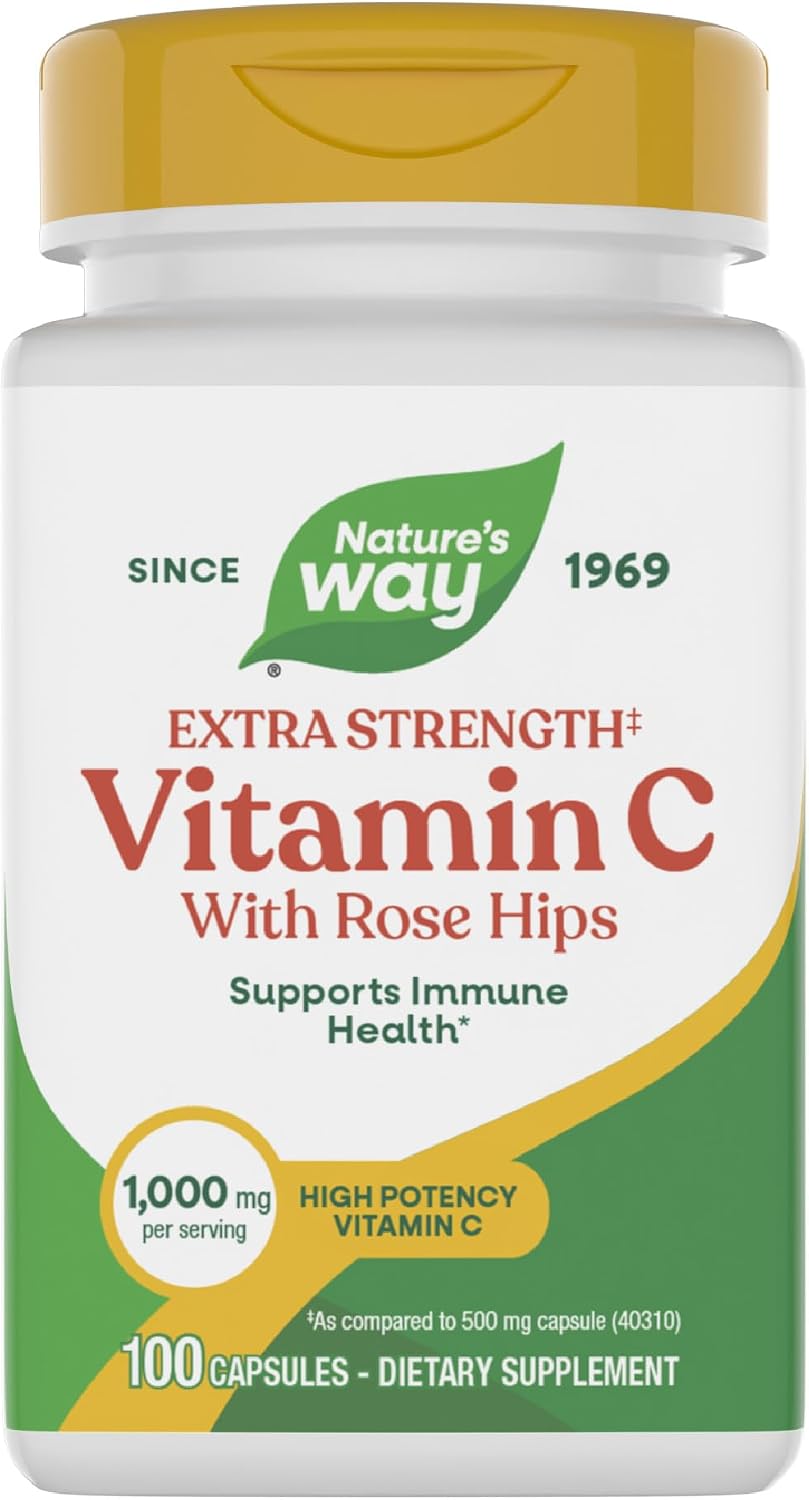 Nature's Way Vitamin C with Rose Hips Extra Strength, 1000 mg - görsel 1