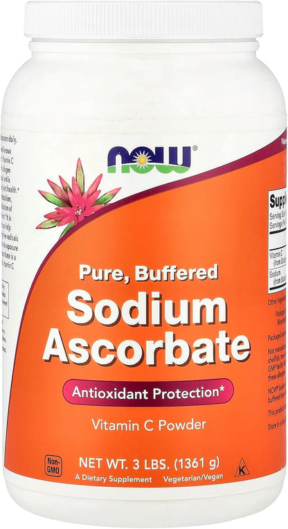 NOW Foods Sodium Ascorbate Powder - 3 lb (1.36 kg)