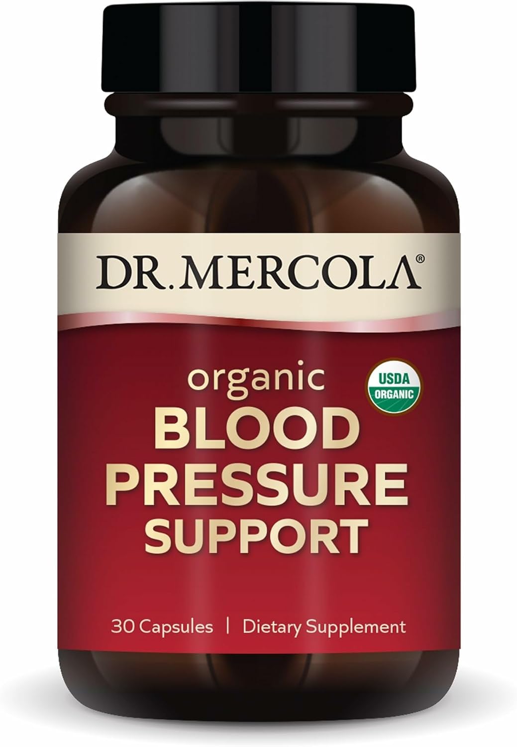 Dr. Mercola Organic Blood Pressure Support – High Potency Grape Seed Extract – 30 Capsules - görsel 1