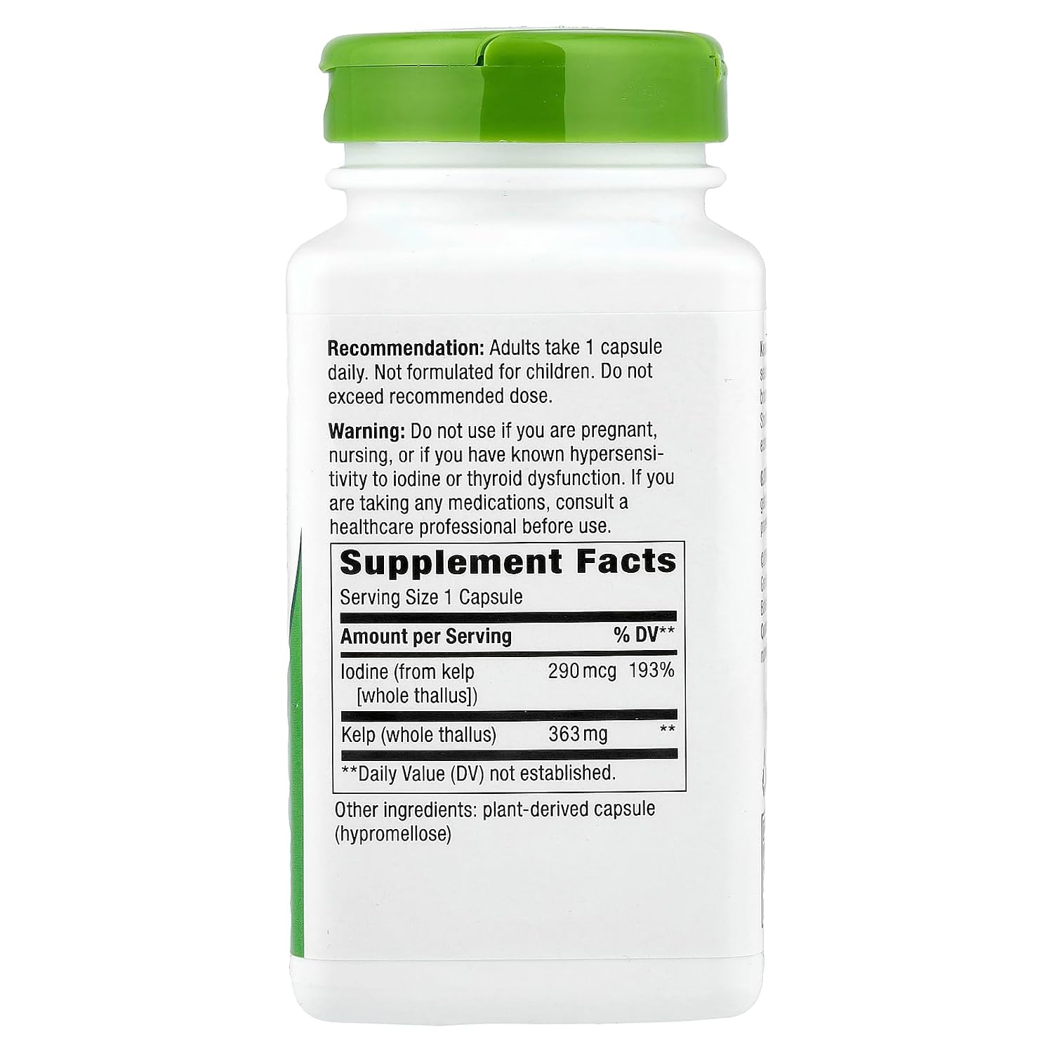 Nature's Way Kelp, 180 Capsules (Pack of 2) - görsel 2