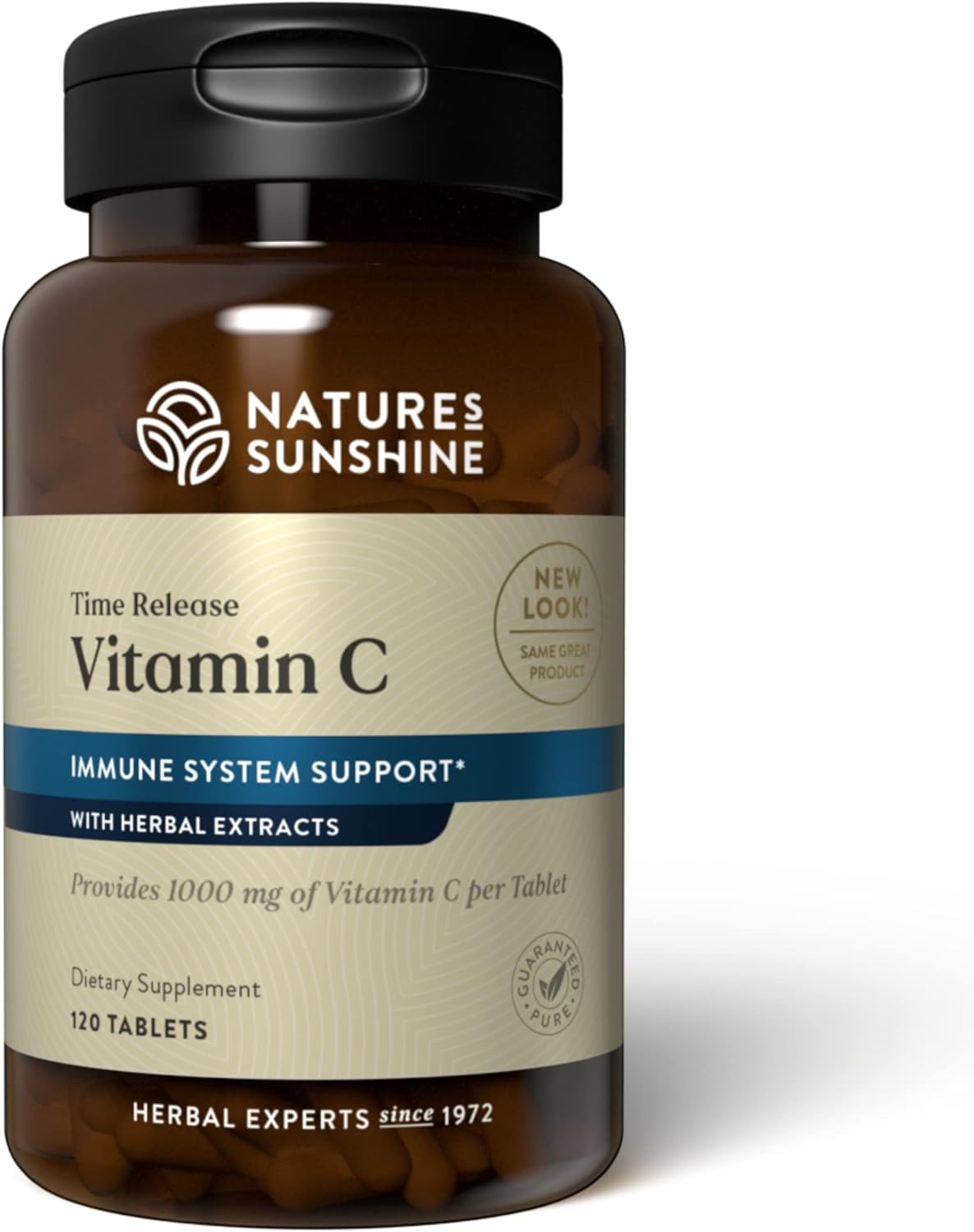 Nature's Sunshine Vitamin C Time-Release, 1000 mg, 120 Tablets - görsel 1
