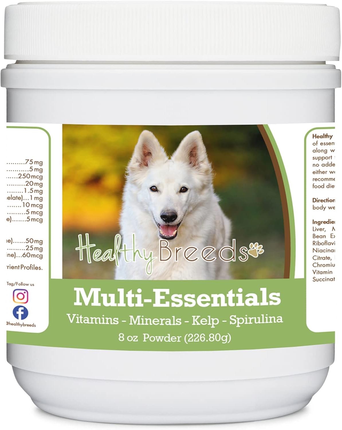 Healthy Breeds White German Shepherd Multi-Essentials Powder for Dogs - 227g - görsel 1