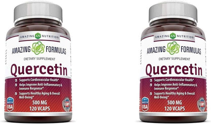 Amazing Formulae Quercetin 500 mg, 120 Veg Capsules – Dietary Supplement