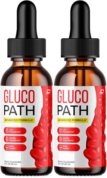 Gluco Path Drops – Extra Strength Liquid Supplement (2-Pack, 2-Month Supply)