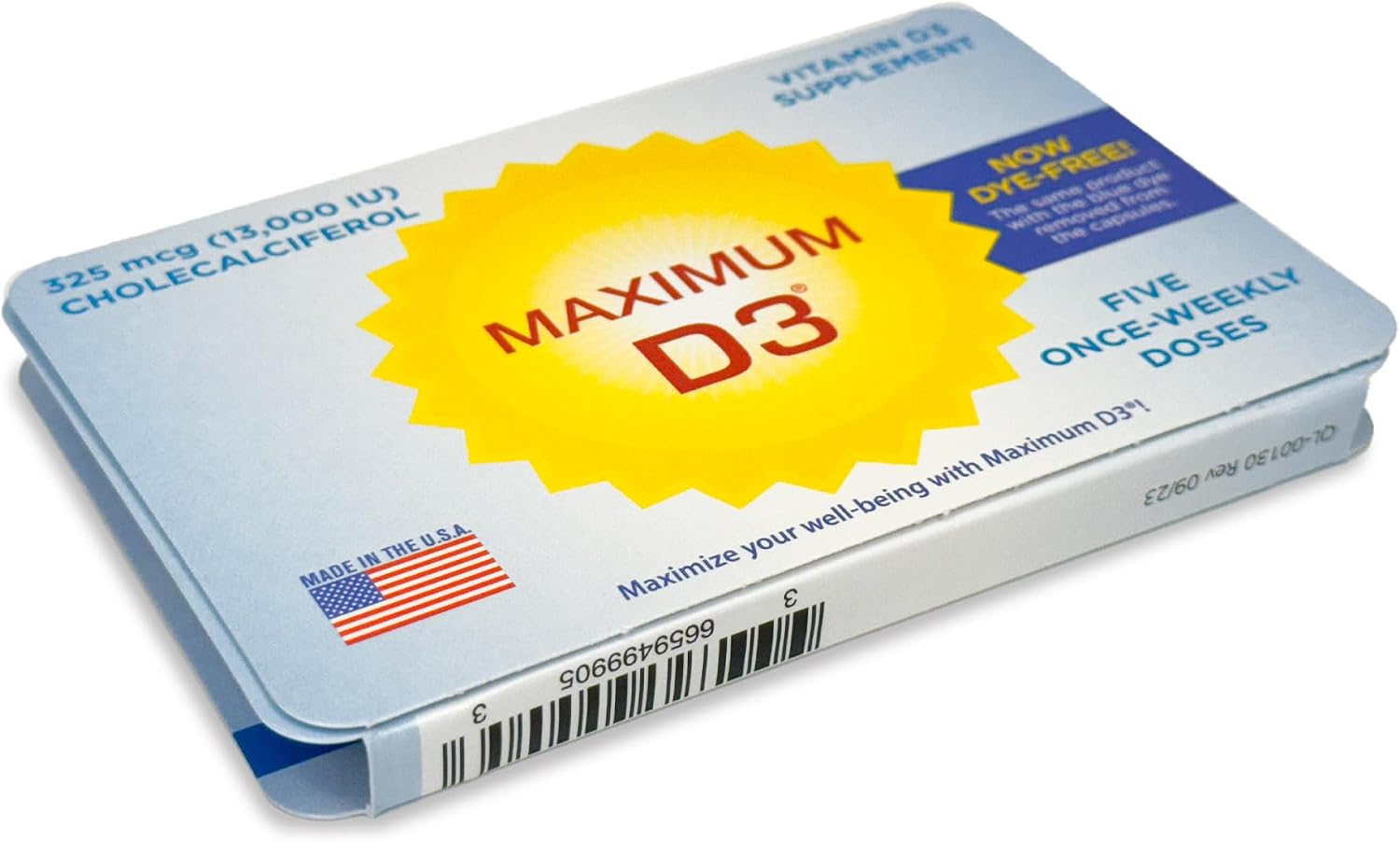 Maximum D3 13,000 IU Vitamin D3 Supplement – 5 Capsules (5-Week Supply) - görsel 3