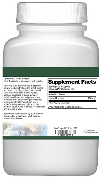 Horse Chestnut - 450 mg (100 Capsules)