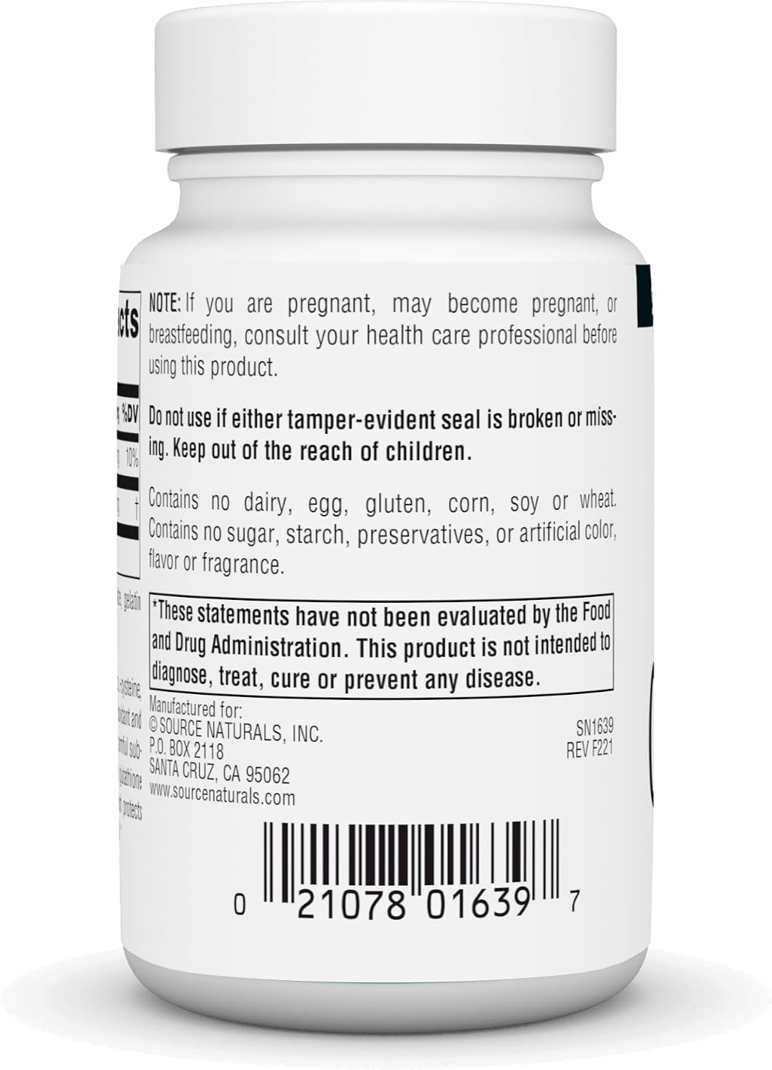 Source Naturals Glutathione 250mg - 30 Capsules - görsel 3