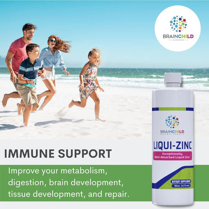 BrainChild Nutritionals LiquiZinc Liquid Formula (Unflavoured, 16 fl oz)