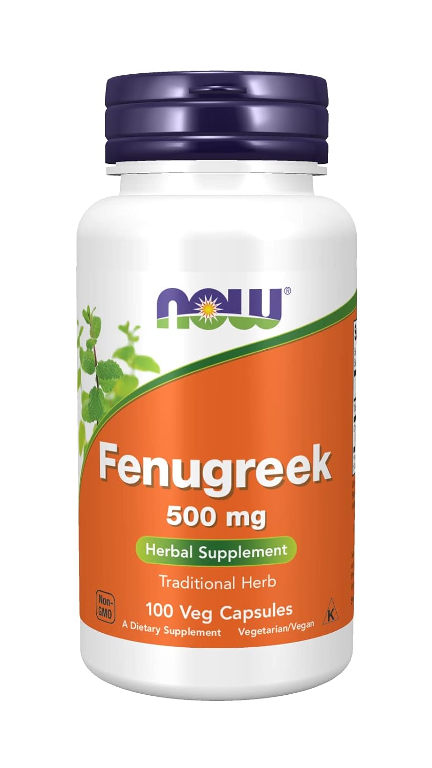 NOW Foods Fenugreek 500 mg Caps, 2 pk - görsel 1