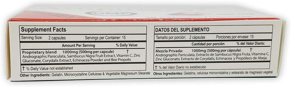Ampitrexyl 500mg Capsules (30 Count) - Immune Support Food Supplement - görsel 3