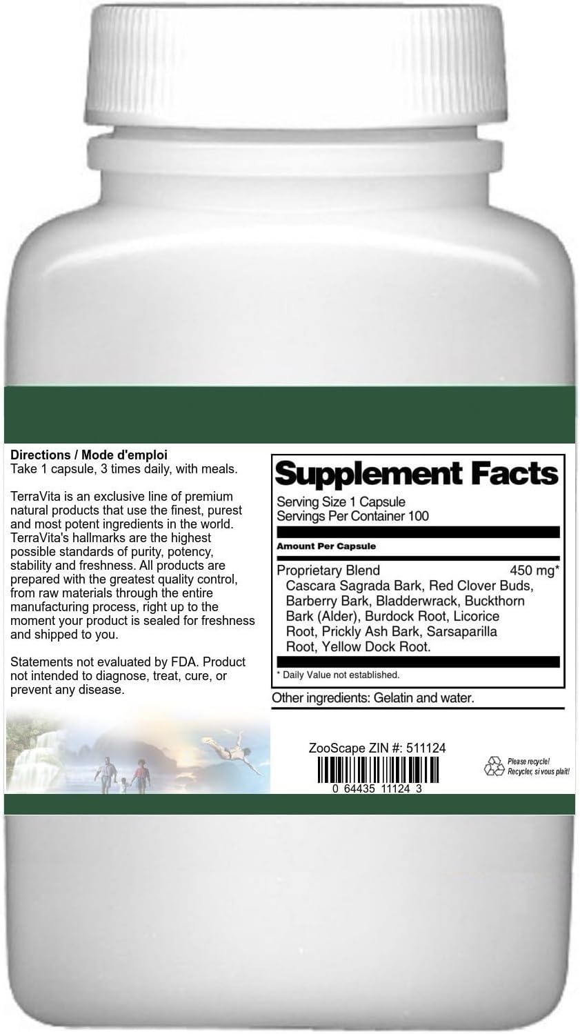 Red Clover Combination - 450 mg, 100 Capsules - görsel 3