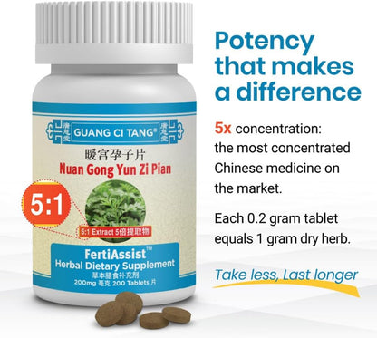 ActiveHerb FertiAssist Plus (Nuan Gong Yun Zi Pian) Fertility Blend for Women – 600 Tablets