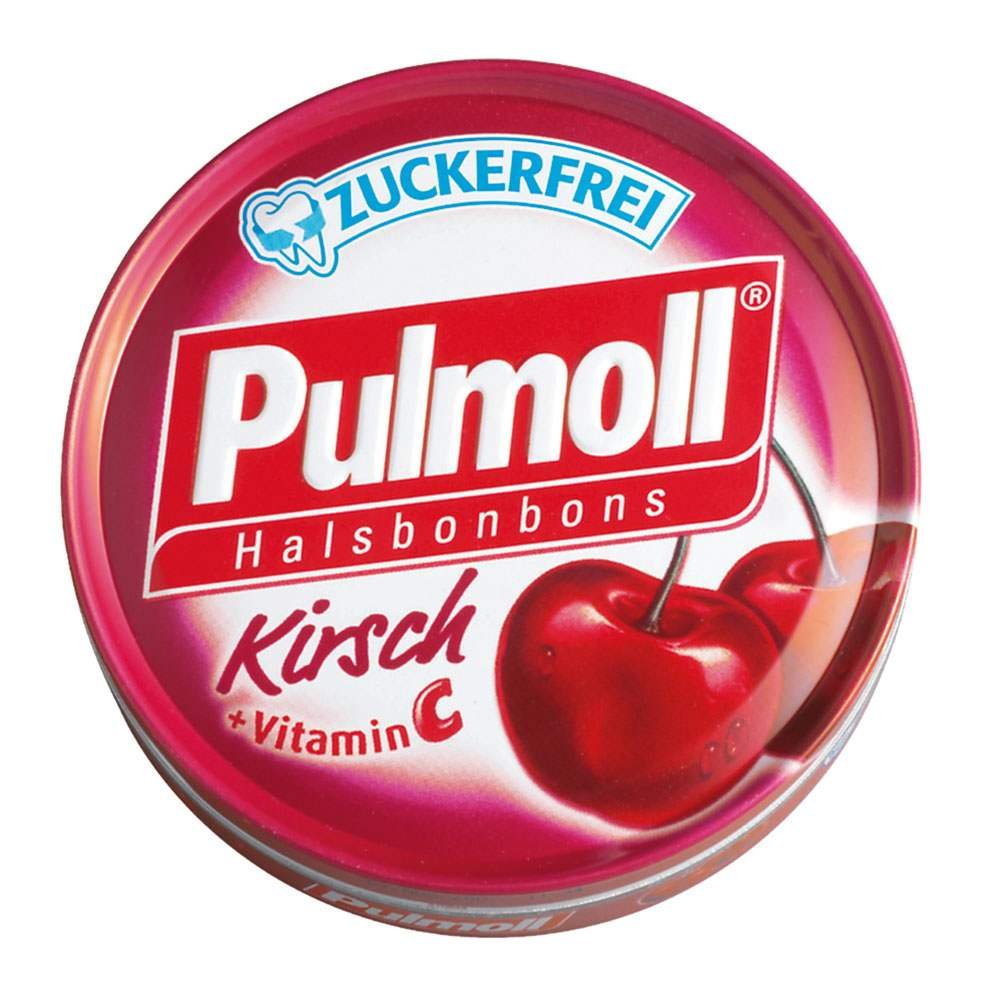 Pulmoll Cherry Sugar-Free Vitamin C Lozenges (3-Pack) - görsel 1