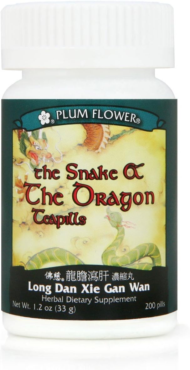 3 Pack of The Snake and the Dragon Teapills, Long Dan Xie Gan Wan, 3 x 200 Pills - görsel 2