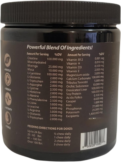 Predator Muscle Builder Chewable Tablets for Dogs – 60 Tablets