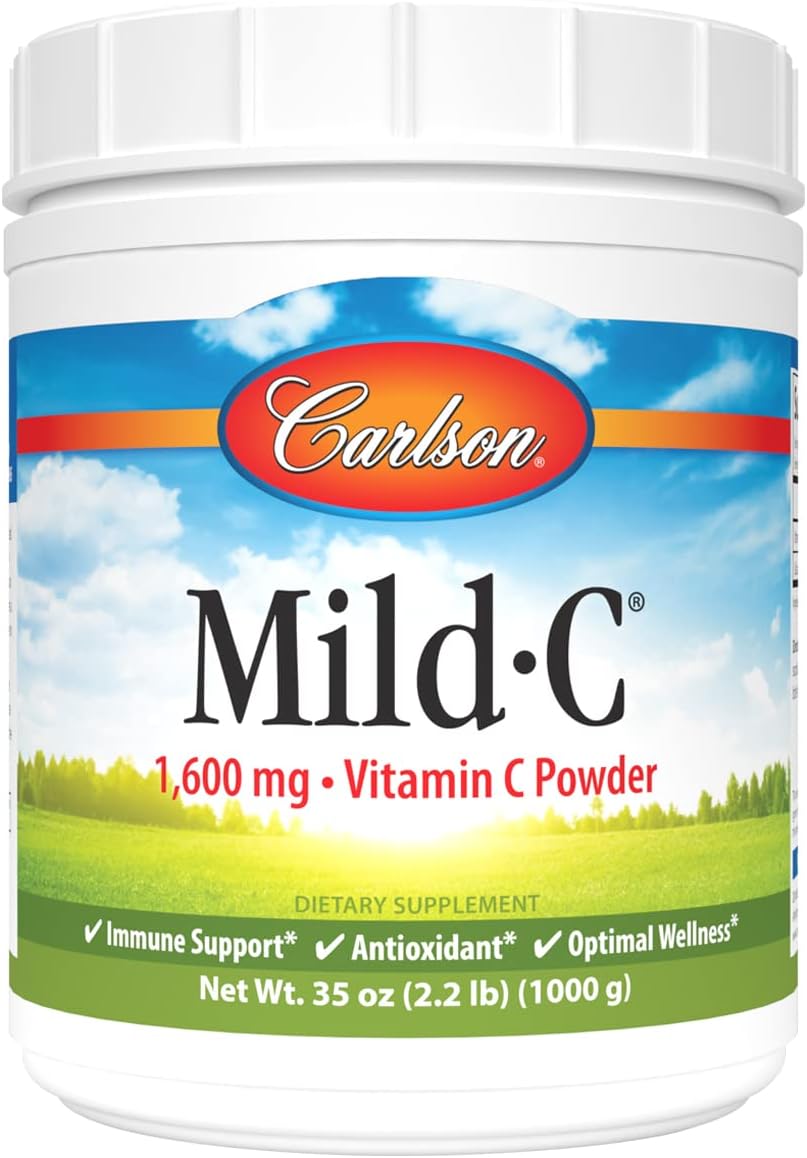 Carlson Mild-C Vitamin C Powder - for Immune Function Support, 1,000 g - görsel 1