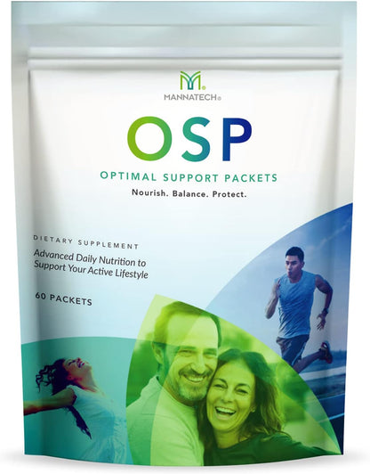 Mannatech Optimal Support Sachets – Daily Multivitamin with Ashwagandha, 60 Sachets