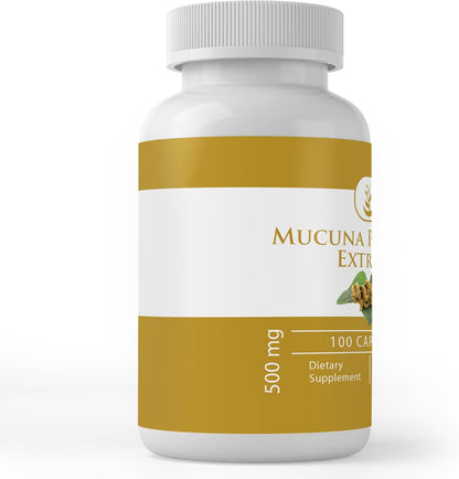 PURE ORIGINAL INGREDIENTS Mucuna Pruriens, 100 Capsules - Pure Single-Ingredient Supplement, No Additives or Fillers, Lab Verified