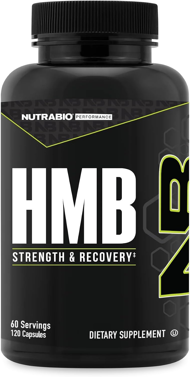 NutraBio HMB Supplement, Amino Acid, 1000 mg, 120 Capsules - görsel 1