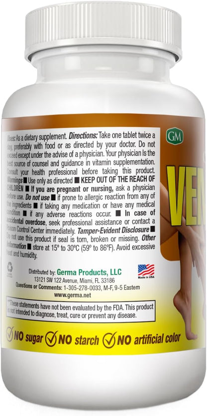 Germa Venosan Food Supplement - Supports Vein Wall Strength, 60 Tablets