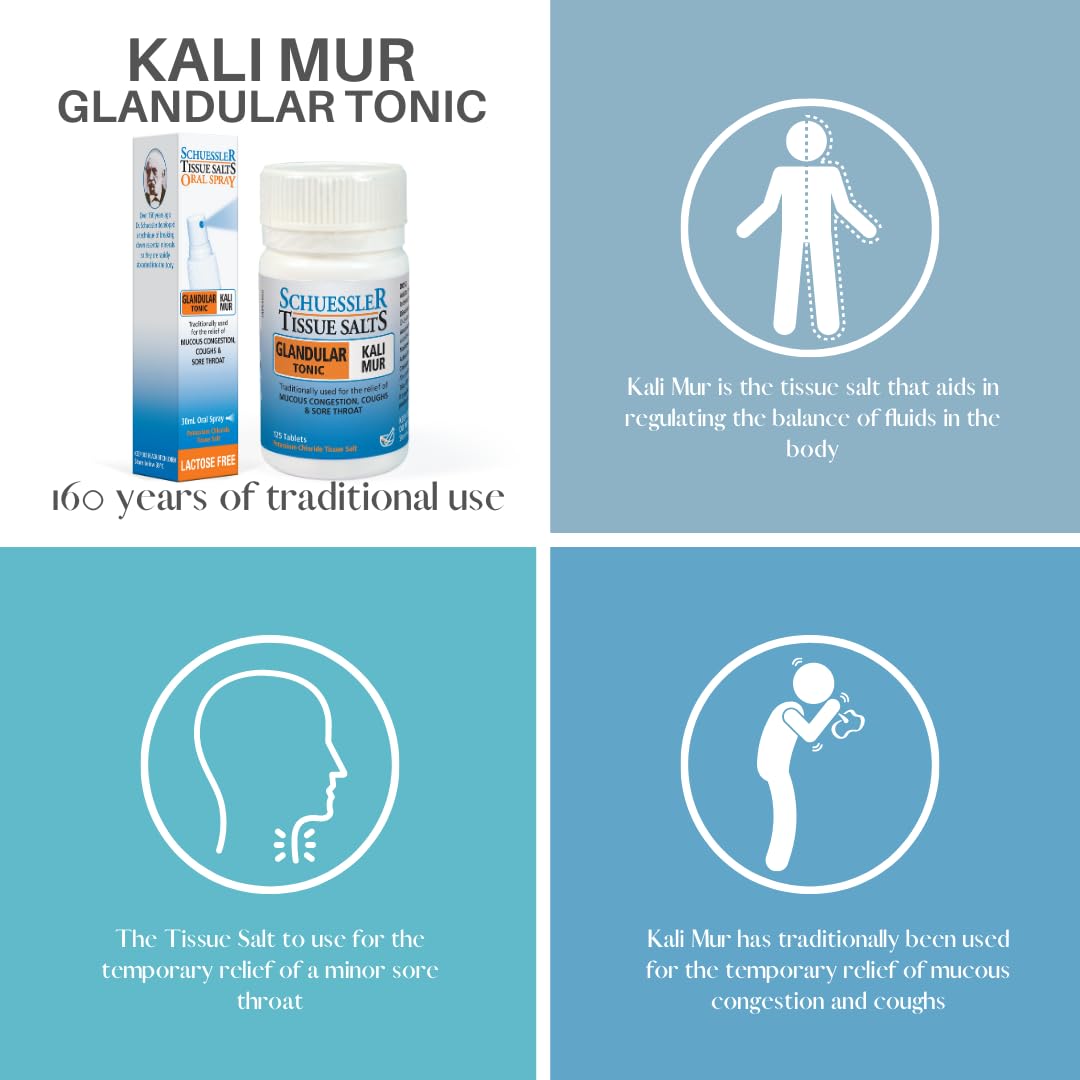 Schuessler Tissue Salts No. 5 Kali Mur 6X Tissue Salts, 125 Tablets - görsel 2