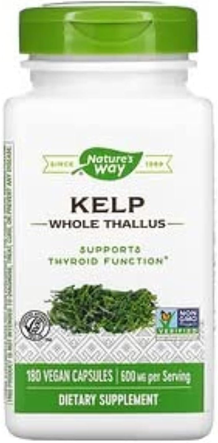 Nature's Way Kelp 600mg, 180 Veg Capsules (Pack of 3) - görsel 1
