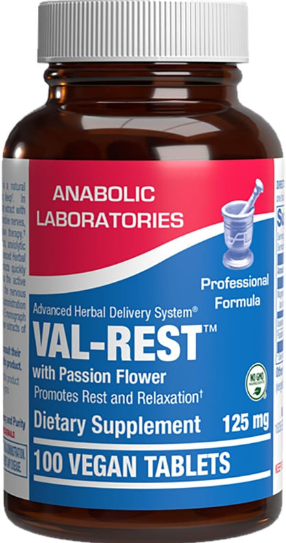Valerian Root for Sleep and Relaxation – Gentle Magnesium Supplement with Passion Flower – Vegan and non-GMO – 100 Servings