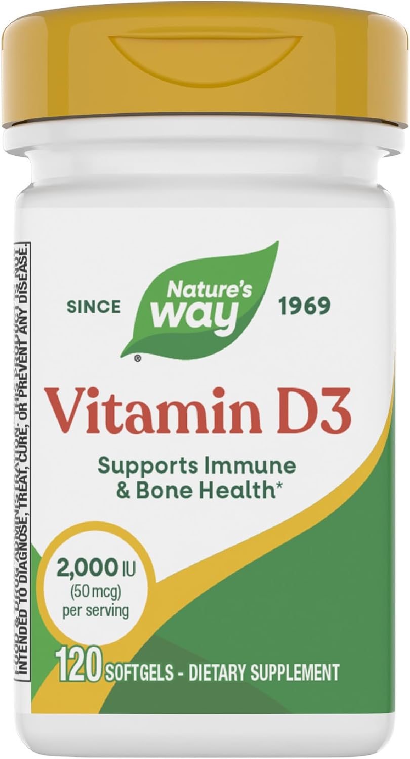 Nature's Way Vitamin D3, 2000 IU, 240 Softgels - görsel 8