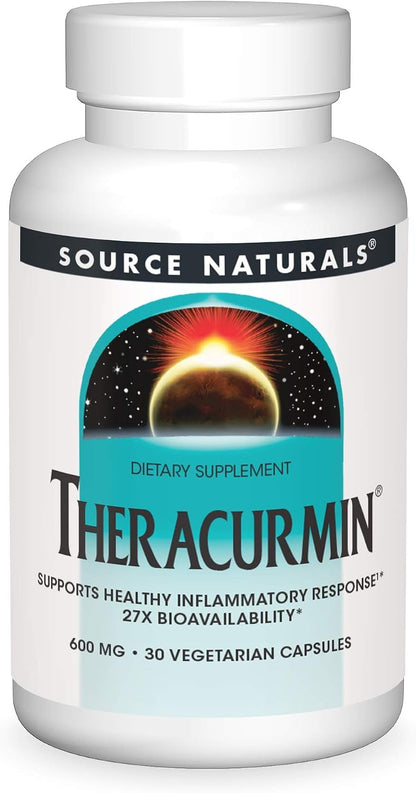 Source Naturals Theracurmin, 600 mg – 30 Vegetarian Capsules | High Absorption Curcumin