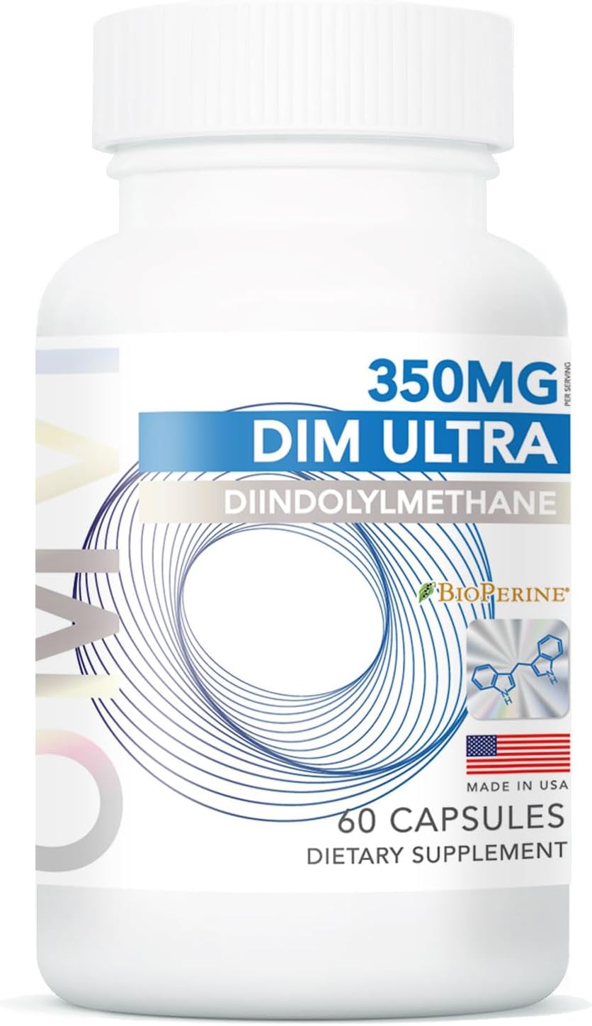 Omvi DIM Ultra 350mg – 60 Capsules with Broccoli Extract and BioPerine - görsel 1