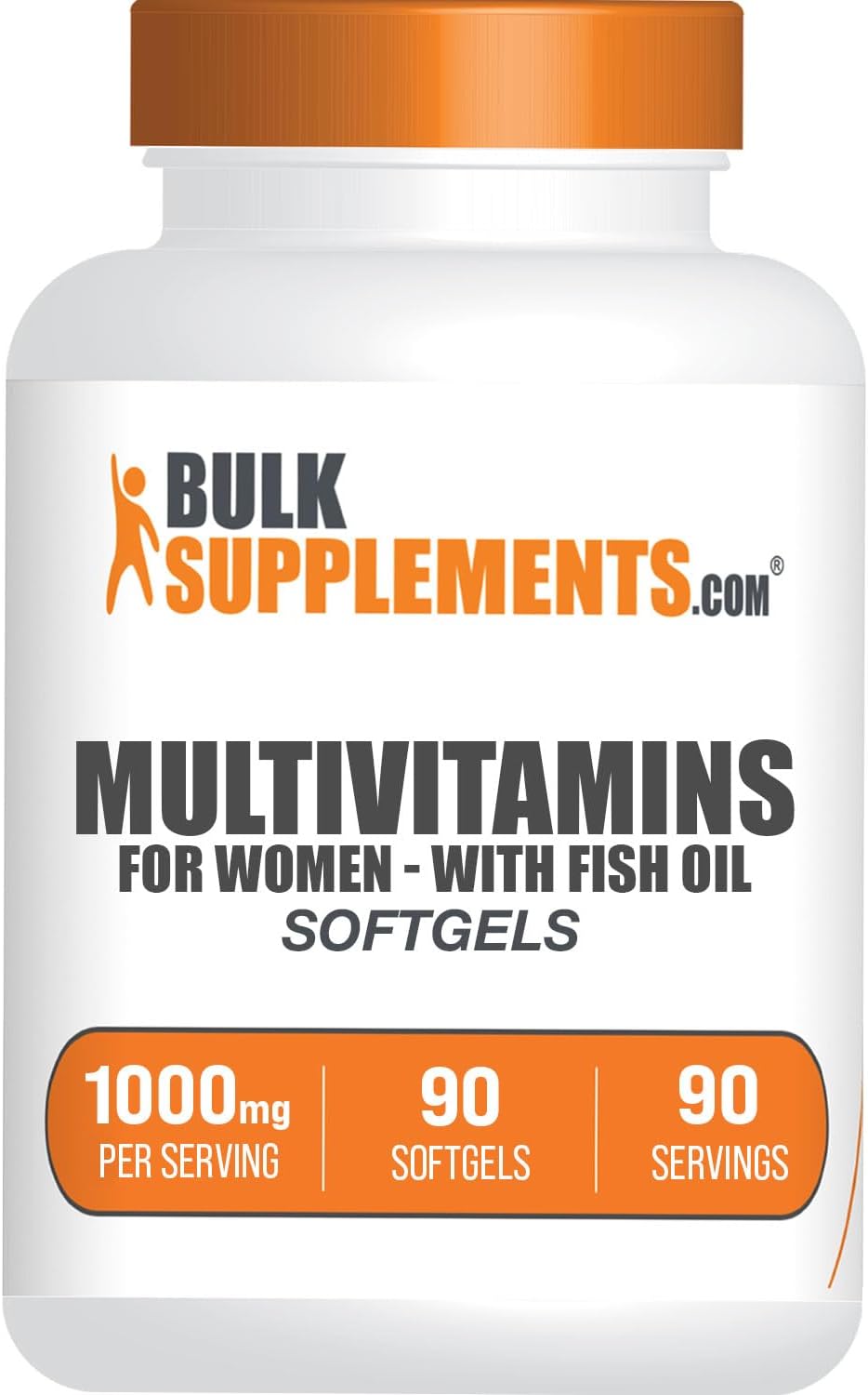 BulkSupplements.com Women's Multivitamin with Iron and Fish Oil - 300 Softgels - görsel 6