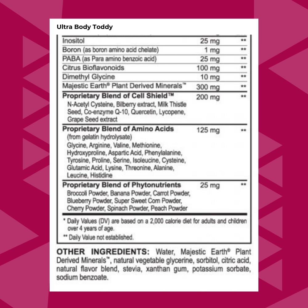 Youngevity Ultra Body Toddy - 100+ Nutrient Liquid Multivitamin & Mineral Supplement, 946 ml - görsel 3