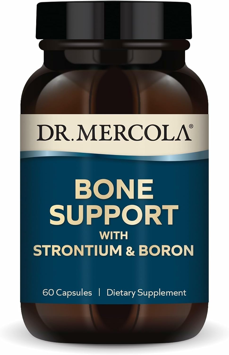 Dr. Mercola Bone Support with Strontium & Boron - 60 Capsules - görsel 1