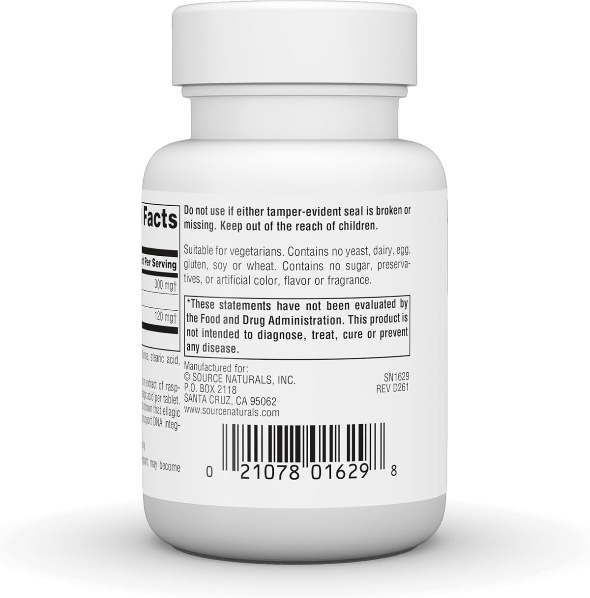 Source Naturals Ellagic Active 300mg - 30 Tablets - görsel 3