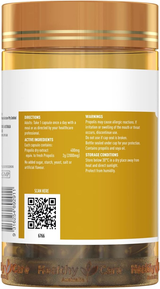 Healthy Care Propolis 2000 - 200 Capsules - görsel 3