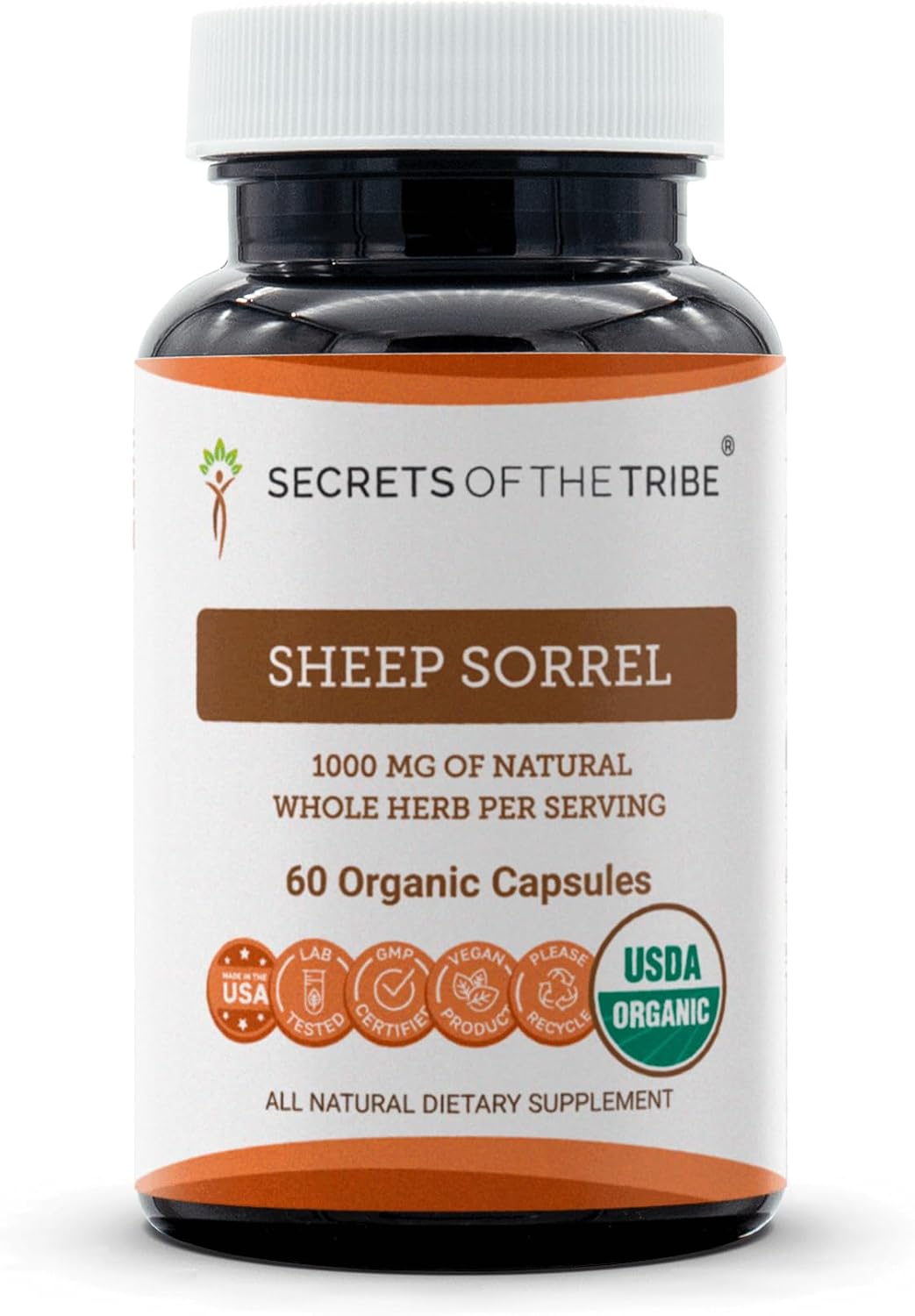 Secrets of the Tribe Sheep Sorrel USDA Organic | Made with Vegetarian Capsules and Certified Organic Sheep Sorrel (Rumex Acetosella) Dried Herb (120 Capsules) - görsel 7