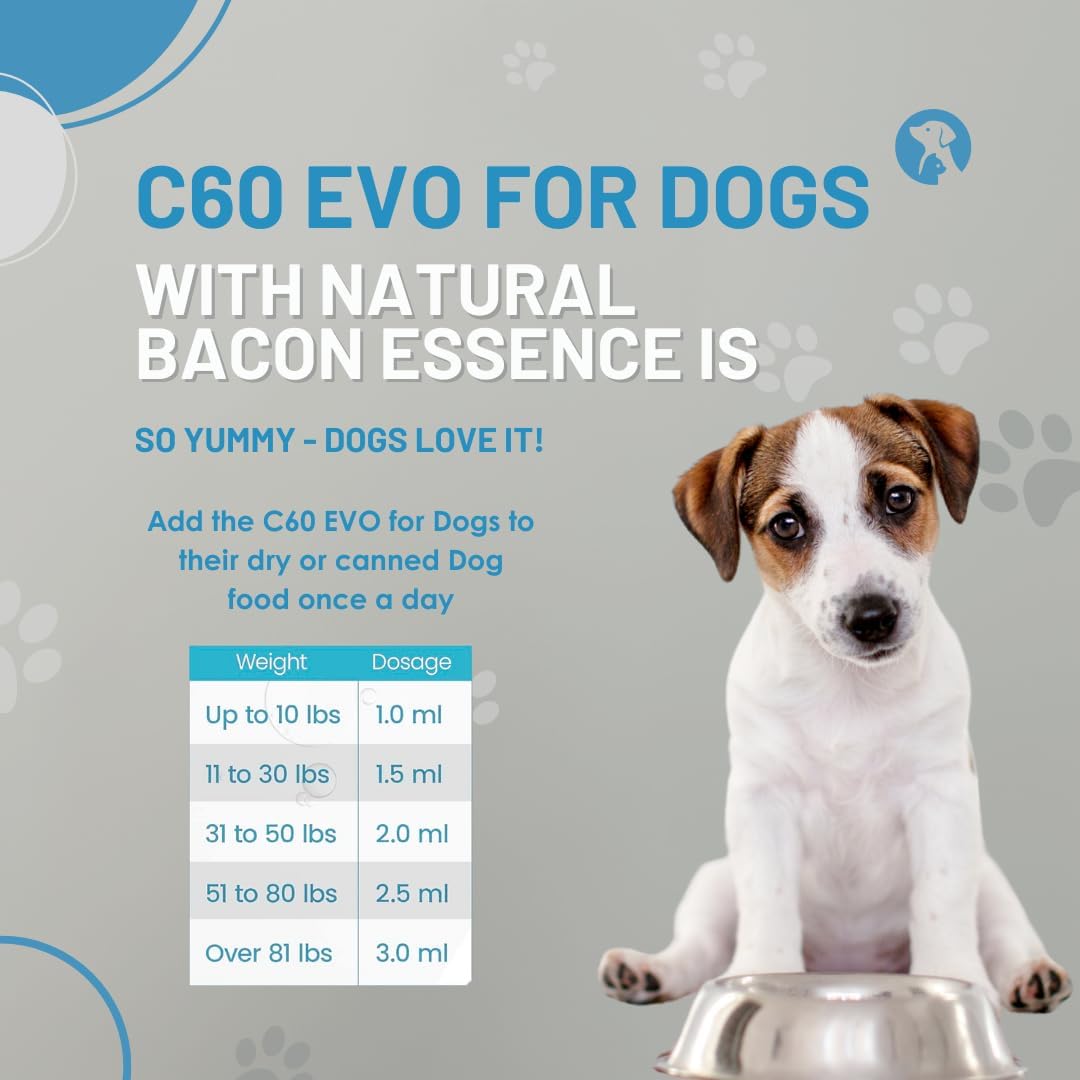 C60 Evo Dog Supplement - Pure ESS60 in Extra Virgin Olive Oil - 90 ml - görsel 6