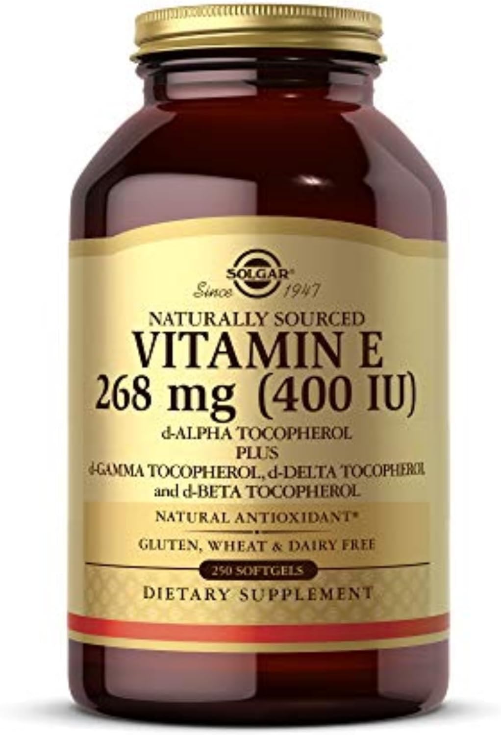 Solgar Vitamin E 400 IU Mixed Softgels - Natural Antioxidant for Skin and Immune Health - görsel 1
