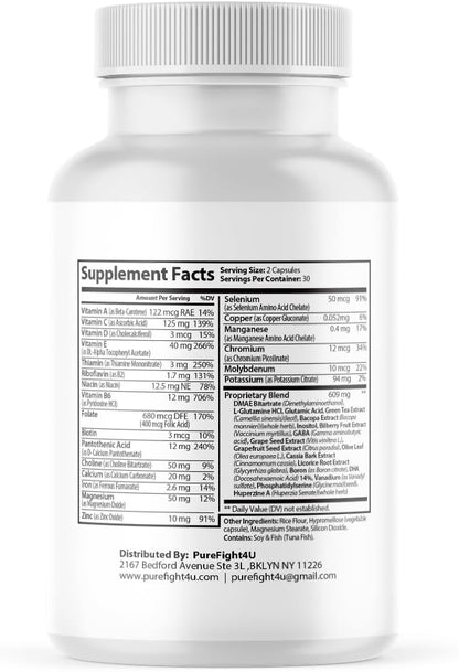 Brain Productivity Supports Focus, Memory & Cognitive Function | Food Supplement | 60 Capsules