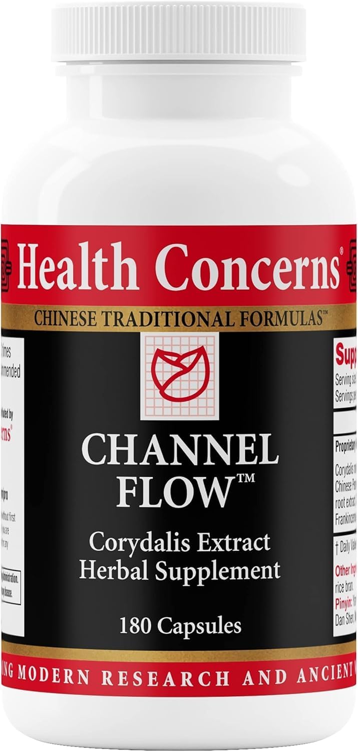 Health Concerns Channel Flow – Muscle Relaxation & Comfort Support Supplement – Chinese Herbal Formula – 180 Capsules - görsel 1