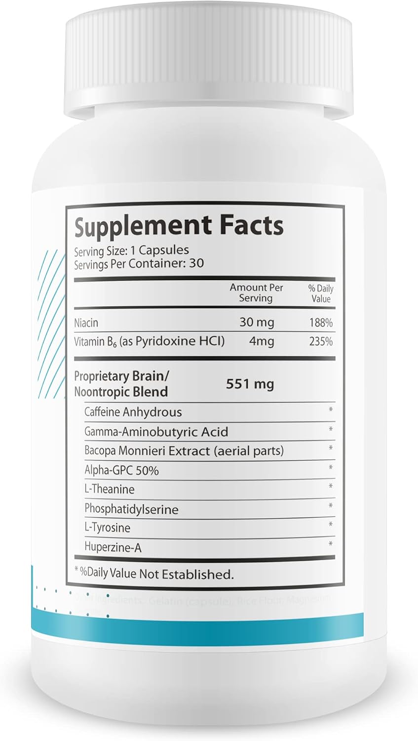 Pro Brain Saviour - Nootropic Brain Supplement for Memory, Focus, and Clarity - görsel 2