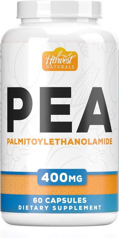 Harvest Naturals Palmitoylethanolamide (PEA) 400mg Capsules - 60 Capsules