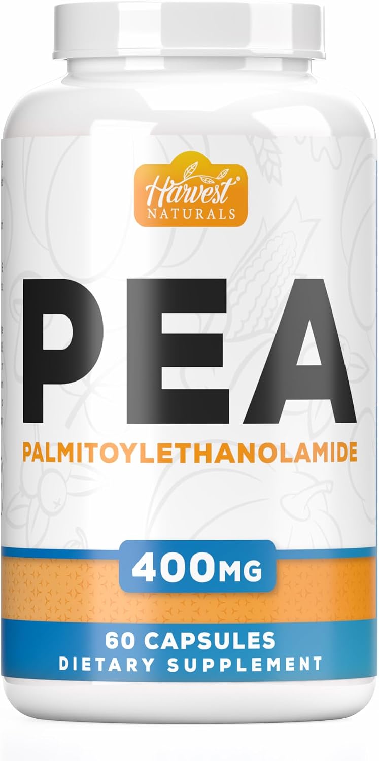Harvest Naturals Palmitoylethanolamide (PEA) Capsules – 400mg per Serving, 180 Count - görsel 10