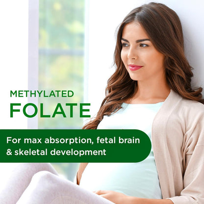 EMERALD LABS Prenatal Clinical Multi - Prenatal Multivitamin with Methylfolate, Albion Chelated Gentle Iron, Wholefood Ingredients & More - Soya & Gluten-Free - 120 Vegetable Capsules