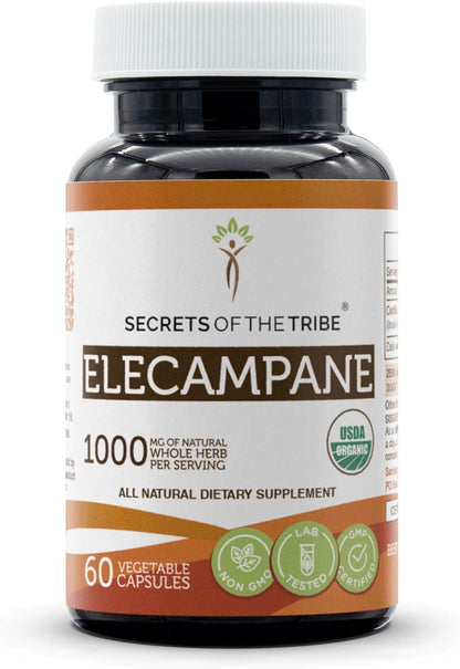 Secrets of the Tribe Elecampane Organic Capsules - 60 Count