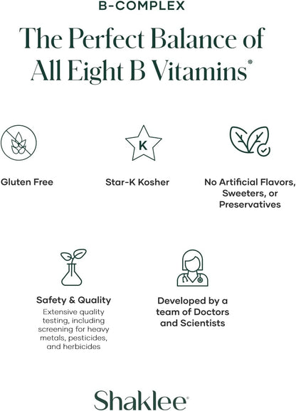 Shaklee B-Complex – Patented Bioactivated Absorption System – 240 Tablets – Image 5