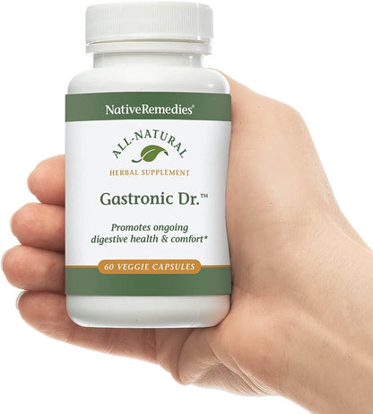 Native Remedies Gastronic Dr. - Natural Herbal Digestive Supplement for Dogs, 60 Veggie Caps