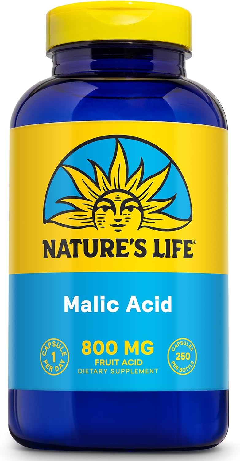 Nature's Life Malic Acid 800 mg, 100 Vegetarian Tablets - görsel 7