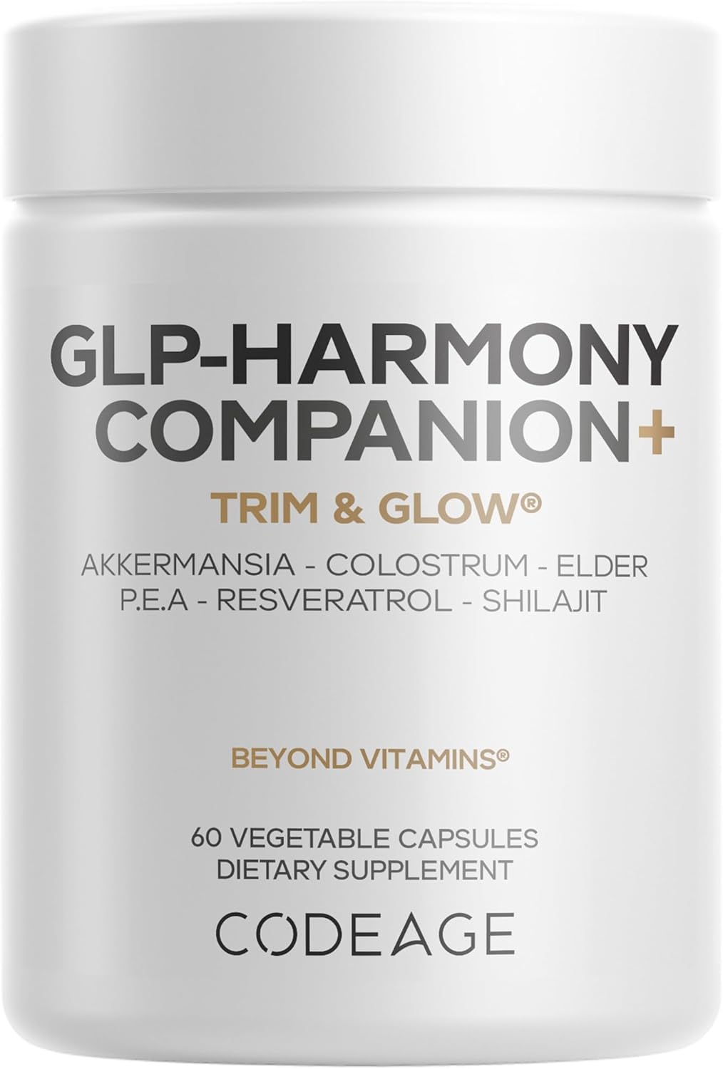 Codeage GLP-Harmony Companion+ Supplement - GLP-1 Agonist Support - 60 Capsules - görsel 1