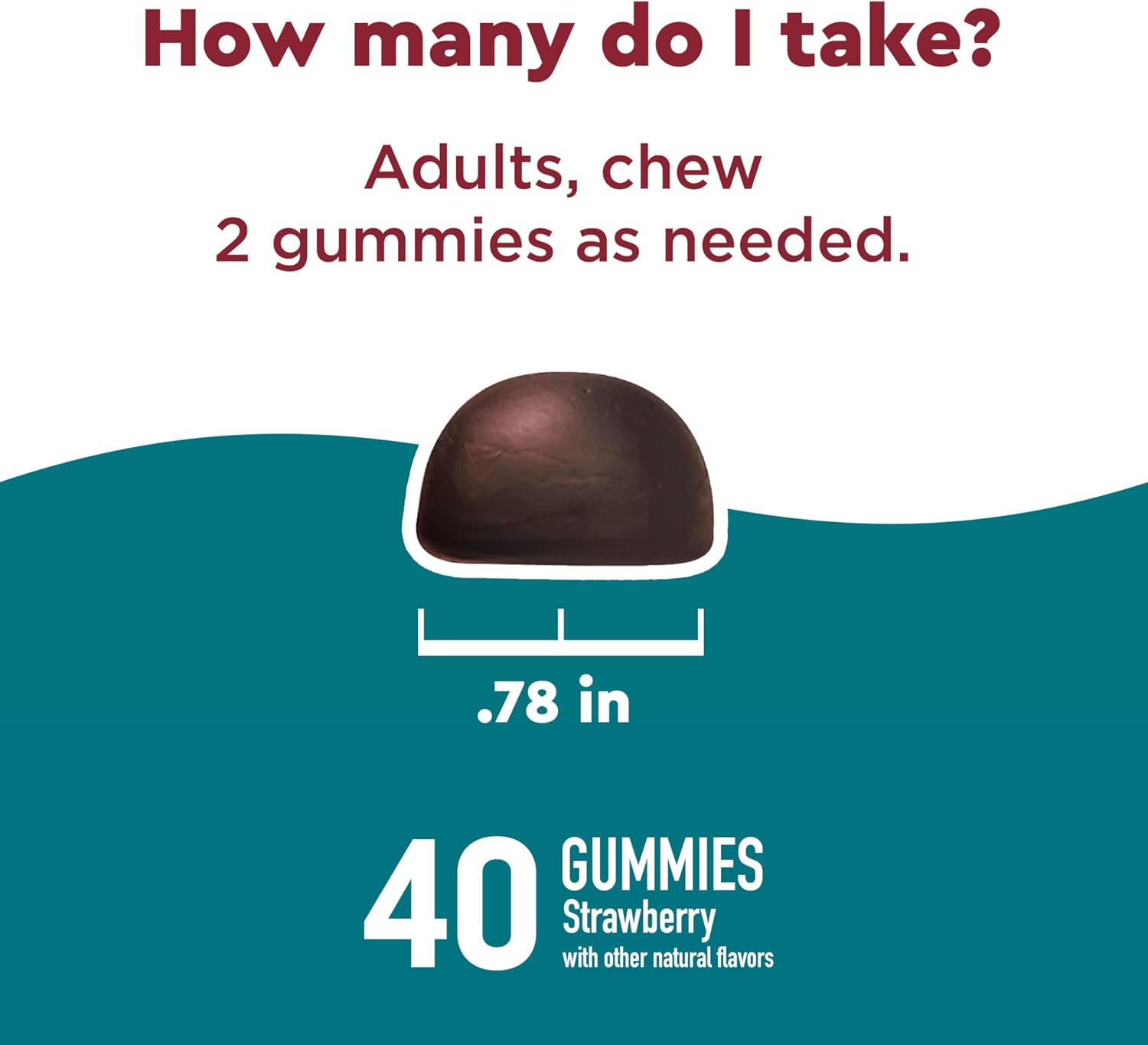 Nature Made Wellblends Stress Relief Gummies - L-Theanine 200mg & GABA 100mg - 40 Strawberry Gummies - görsel 4